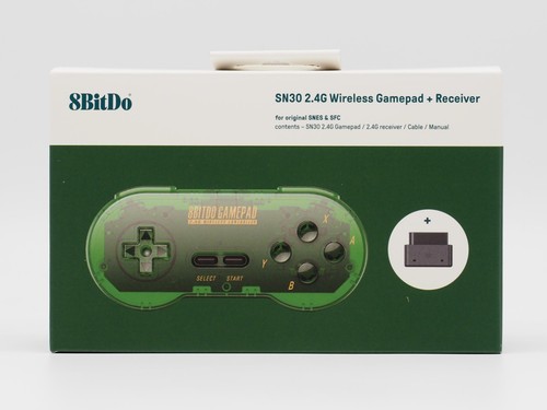 Controller 8bitdo sn30 verde - controller,
